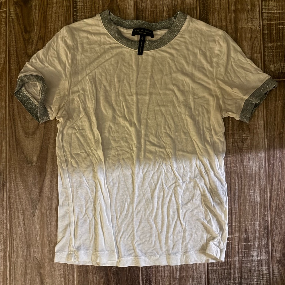Rag & Bone white and silver tee